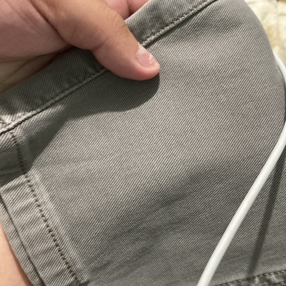 SPANX High Rise Stretch Twill Skinny Ankle Cargo Pang Green Sz 1X Plus - Picture 7 of 7